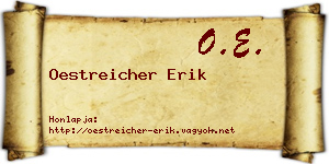 Oestreicher Erik névjegykártya